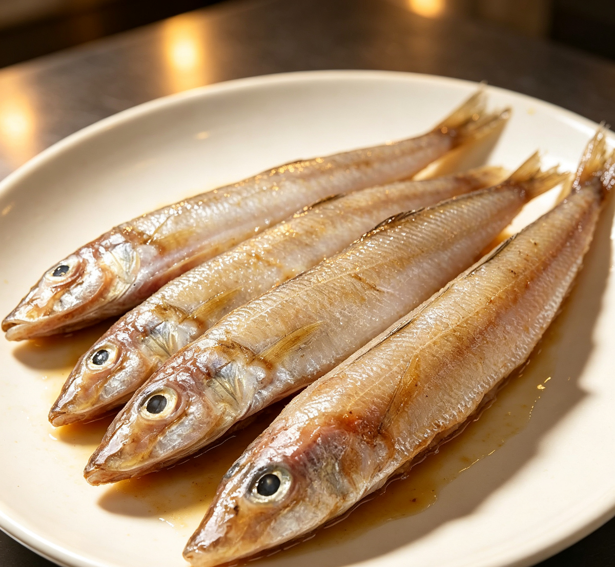 Sardines prepared for cooking